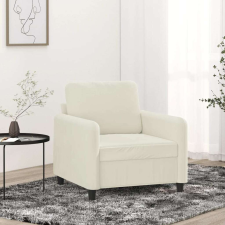 vidaXL krémszínű bársony kanapéfotel 60 cm bútor
