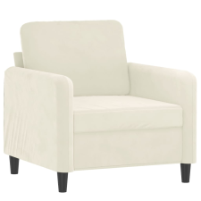 vidaXL krémszínű bársony kanapéfotel 60 cm (359430) bútor