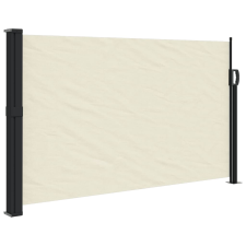 vidaXL krémszínű behúzható oldalsó napellenző 120 x 500 cm (4004400) kerti bútor