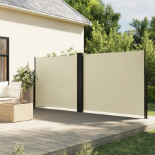 vidaXL Krémszínű behúzható oldalsó napellenző 180 x 1200 cm kerti bútor