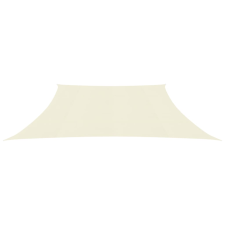 vidaXL krémszínű HDPE napvitorla 160 g/m² 3/4 x 2 (311213) kerti bútor
