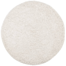 vidaXL krémszínű hosszú szálú bozontos modern szőnyeg Ø 120 cm (375245) lakástextília
