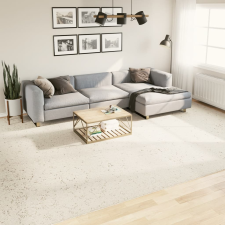 vidaXL krémszínű hosszú szálú bozontos modern szőnyeg 300 x 400 cm lakástextília