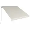 vidaXL Krémszínű kézzel kihúzható napellenző 300 x 250 cm