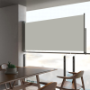 vidaXL Krémszínű kihúzható oldalsó terasz napellenző 60 x 300 cm