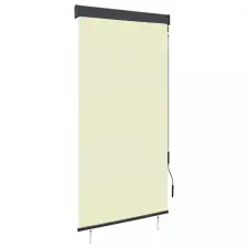 vidaXL Krémszínű kültéri roló 80 x 250 cm lakástextília