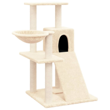 vidaXL krémszínű macskabútor szizál kaparófákkal 82 cm (171666) macskafelszerelés
