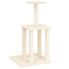vidaXL krémszínű macskabútor szizál kaparófákkal 85,5 cm (171738) macskafelszerelés