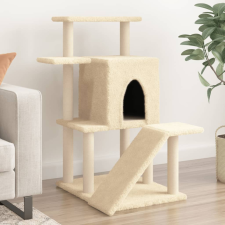vidaXL krémszínű macskabútor szizál kaparófákkal 97 cm macskafelszerelés