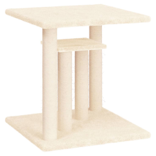 vidaXL krémszínű macskakaparófa emelvényekkel 50 cm (172043) macskafelszerelés