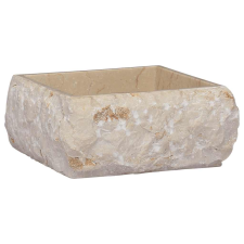 vidaXL krémszínű márvány mosdókagyló 30 x 30 x 13 cm (149174) szaniter