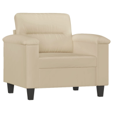 vidaXL krémszínű mikroszálas szövet kanapéfotel 60 cm (359553) bútor