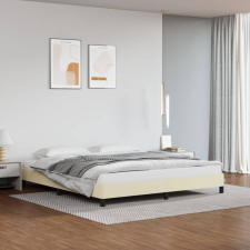 vidaXL krémszínű műbőr ágykeret 180x200 cm ágy és ágykellék