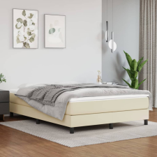 vidaXL krémszínű műbőr zsebrugós ágymatrac 140x200x20 cm ágy és ágykellék
