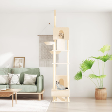 vidaXL krémszínű plafonig érő kaparófa 277-303 cm macskafelszerelés