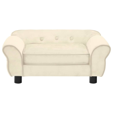 vidaXL krémszínű plüss kutyakanapé 72 x 45 x 30 cm (171042) szállítóbox, fekhely kutyáknak