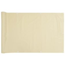 vidaXL krémszínű PVC belátás elleni erkélyparaván 800x75 cm (4005393) kerti bútor