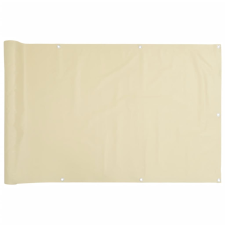 vidaXL krémszínű PVC kerti belátás elleni paraván 1000x90 cm kerti bútor