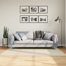 vidaXL krémszínű rövid szálú puha és mosható szőnyeg 120 x 170 cm lakástextília