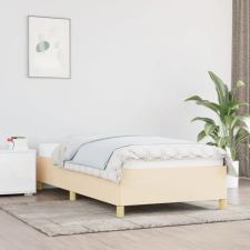 vidaXL Krémszínű szövet ágykeret 100x200 cm ágy és ágykellék