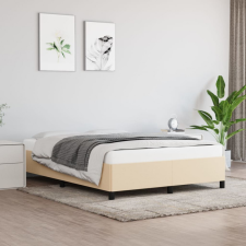 vidaXL Krémszínű szövet ágykeret 140x200 cm ágy és ágykellék
