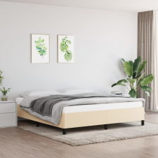 vidaXL Krémszínű szövet ágykeret 180x200 cm ágy és ágykellék