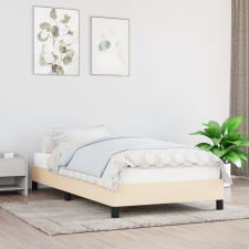 vidaXL krémszínű szövet ágykeret 90x200 cm ágy és ágykellék