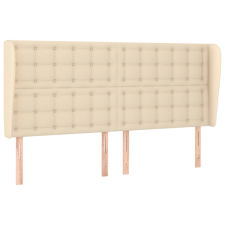 vidaXL krémszínű szövet fejtámla szárnyakkal 183x23x118/128 cm (3118409) ágy és ágykellék