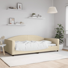 vidaXL krémszínű szövet kanapéágy 100 x 200 cm bútor