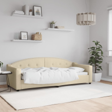 vidaXL krémszínű szövet kanapéágy 80 x 200 cm bútor
