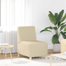 vidaXL krémszínű szövet kanapéfotel 55 cm (4108475 VidaXL) bútor
