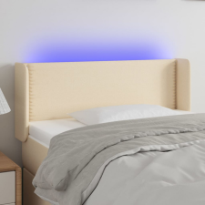 vidaXL krémszínű szövet LED-es fejtámla 103 x 16 x 78/88 cm ágy és ágykellék
