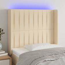 vidaXL krémszínű szövet LED-es fejtámla 83x16x118/128 cm ágy és ágykellék