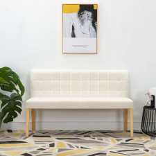 vidaXL krémszínű szövet pad 140 cm kerti tárolás