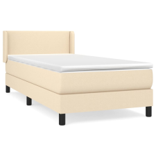 vidaXL krémszínű szövet rugós ágy matraccal 80 x 200 cm (3129510) ágy és ágykellék