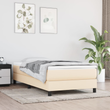 vidaXL krémszínű szövet rugós ágykeret 100 x 200 cm ágy és ágykellék