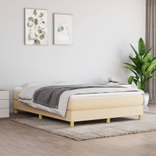 vidaXL krémszínű szövet rugós ágykeret 140x200 cm ágy és ágykellék