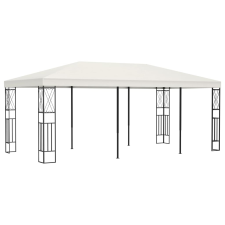 vidaXL krémszínű szövetpavilon 3 x 6 m kerti bútor