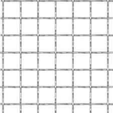 vidaXL krimpelt rozsdamentes acél kerti drótkerítés 50x50cm 31x31x3mm kerti bútor