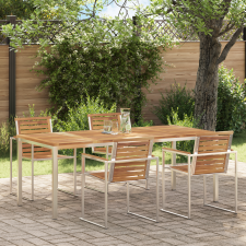 vidaXL Kültéri Étkezőasztal 200x90x74.5 cm Tömör Tíkfából kerti bútor