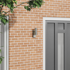 vidaXL Kültéri Falilámpa Ezüst Rozsdamentes acél IP44 kültéri világítás