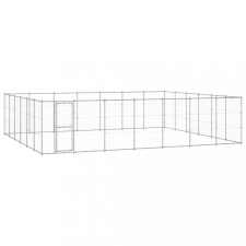 vidaXL Kültéri horganyozott acél kutyakennel 50,82 m² szállítóbox, fekhely kutyáknak