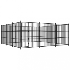 vidaXL Kültéri kutyakennel 450 x 450 x 185 cm szállítóbox, fekhely kutyáknak