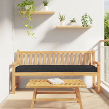 vidaXL Kültéri párna 2 db Fekete Poliészter 40 x 180 cm Párnák kerti bútor