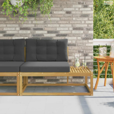 vidaXL Kültéri végleges kanapé Fehér 115 x 83 x 73 cm Poliészter kerti bútor