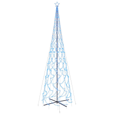 vidaXL kúp alakú karácsonyfa 3000 kék LED-del 230 x 800 cm (343515) műfenyő