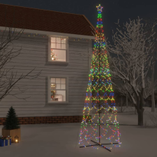 vidaXL kúp alakú karácsonyfa 3000 színes LED-del 230 x 800 cm műfenyő