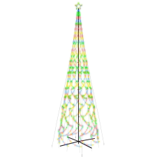 vidaXL kúp alakú karácsonyfa 3000 színes LED-del 230 x 800 cm (343516) műfenyő