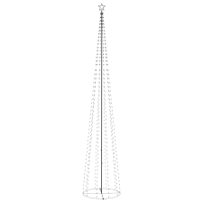 vidaXL kúp alakú karácsonyfa 752 kék LED-del 160 x 500 cm (328725) műfenyő