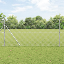 vidaXL Lánc link kerítés 1.2x10 m galvanizált acél. építőanyag